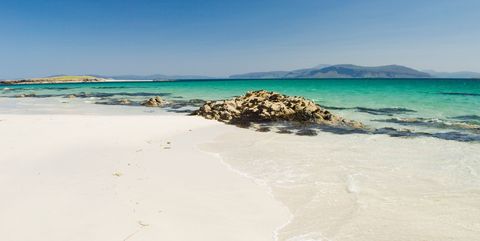 Beach on the island of Iona, Argyll, Scotland.. Image shot 2013. Exact date unknown.