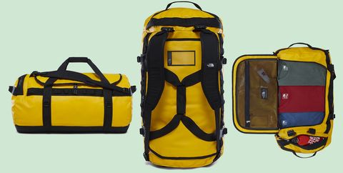 Bag, Yellow, Luggage and bags, Baggage, Backpack, Hand luggage, Rolling, 