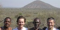 Edward Norton and Masai Warriors