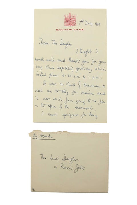 A collection of letters by the teenage Princess Margaret is up for sale