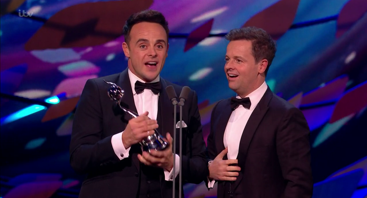 NTAs 2020 – Ant & Dec make history with 19th Best TV Presenter win