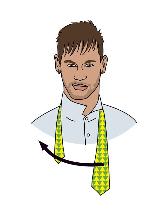 como hacer nudo corbata windsor neymar