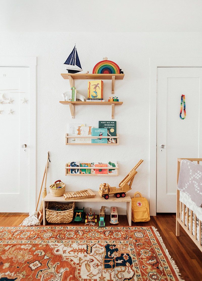 nursery shelf decor