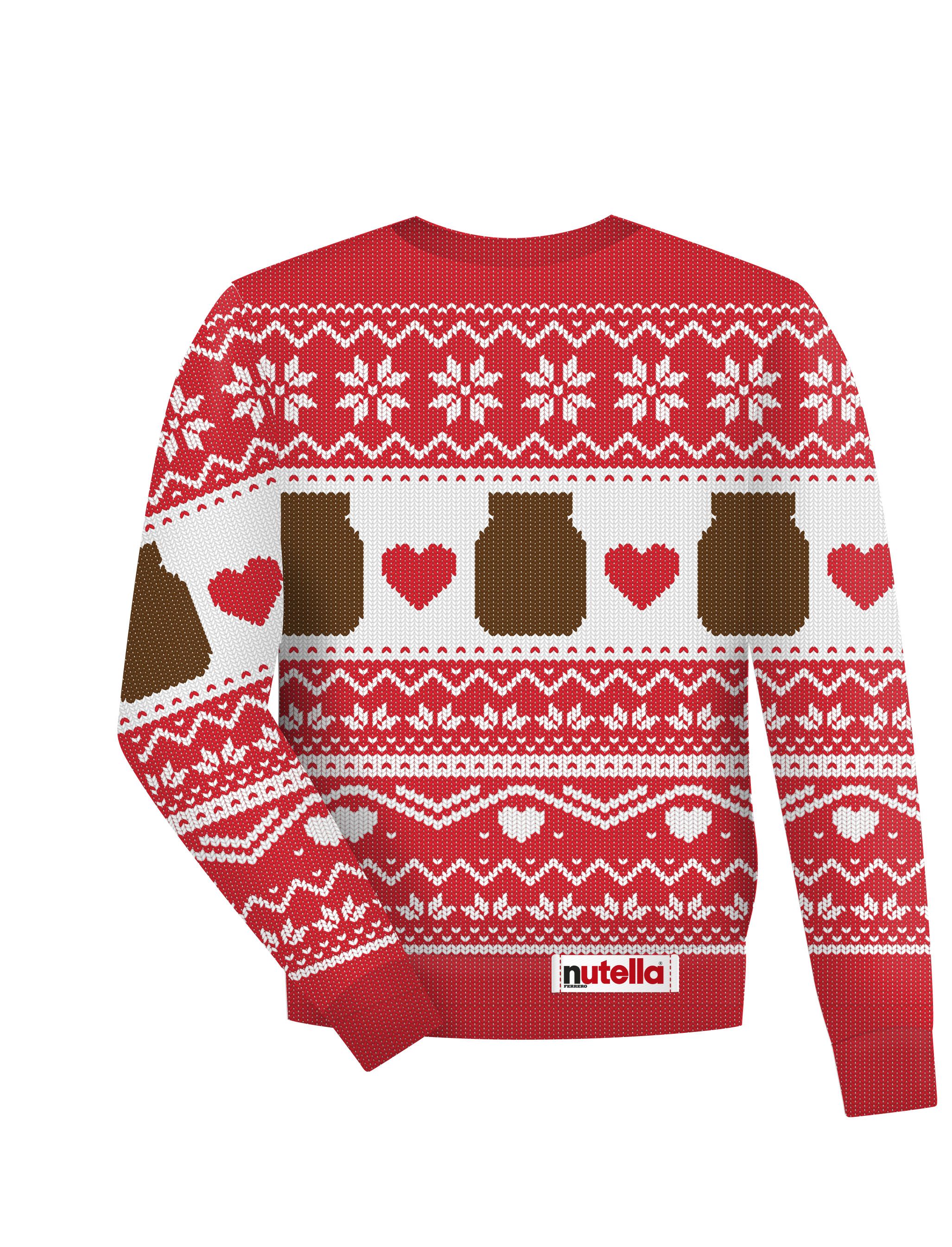 cream xmas jumper with red bow