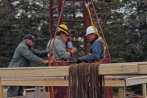 scene from the show the curse of oak island