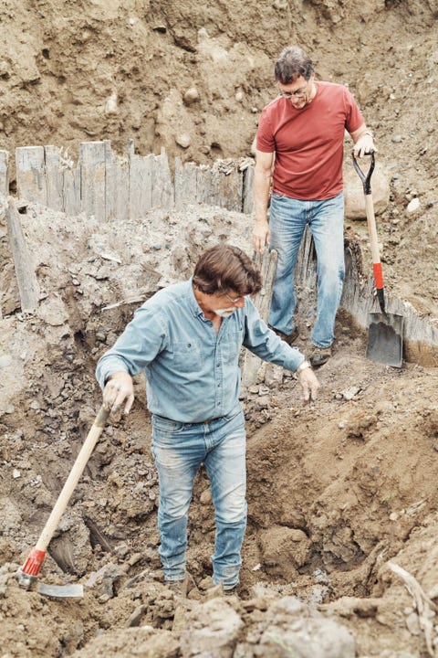 scene from oak island from the history channel