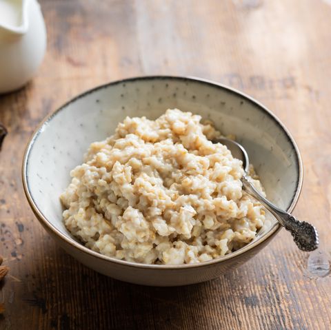 oatmeal porridge in bowl for healthy breakfast