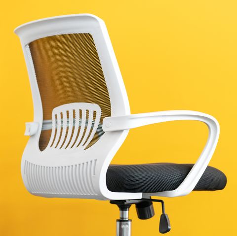 office chair on yellow background