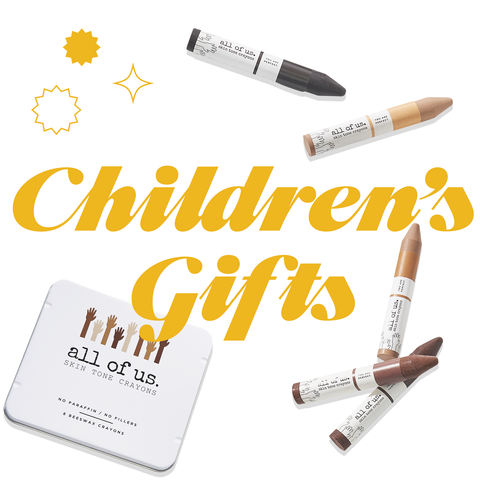 childrens gift skin tone crayons box