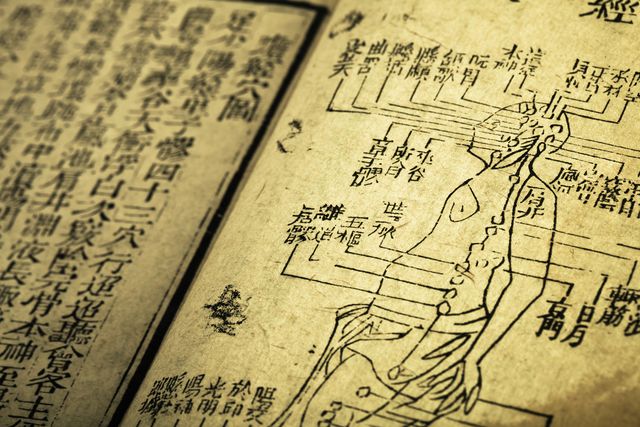 old medicine book from qing dynasty