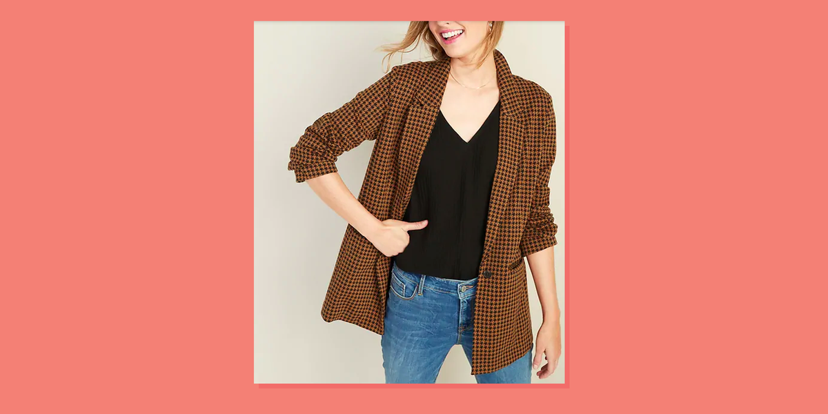 old navy houndstooth blazer