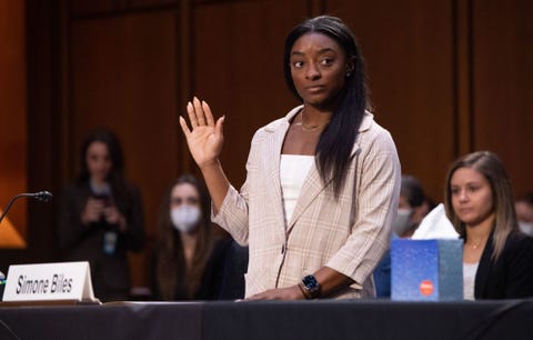 US-POLITICS-OLY-SPORTS-HEARING simone biles on capitol hill september 15 2021 testifying about the inspector general