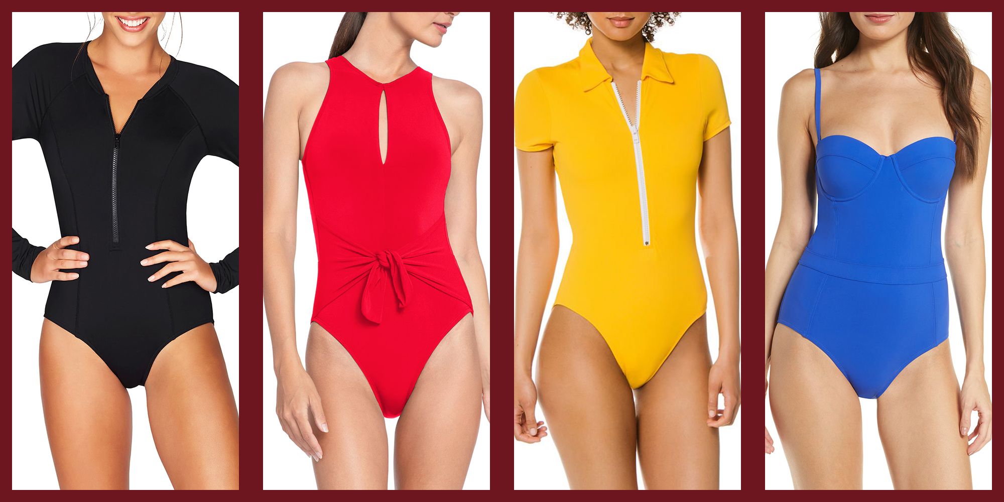 Front Zip One Piece Swimsuit Flash Sales, UP TO 58% OFF | www 