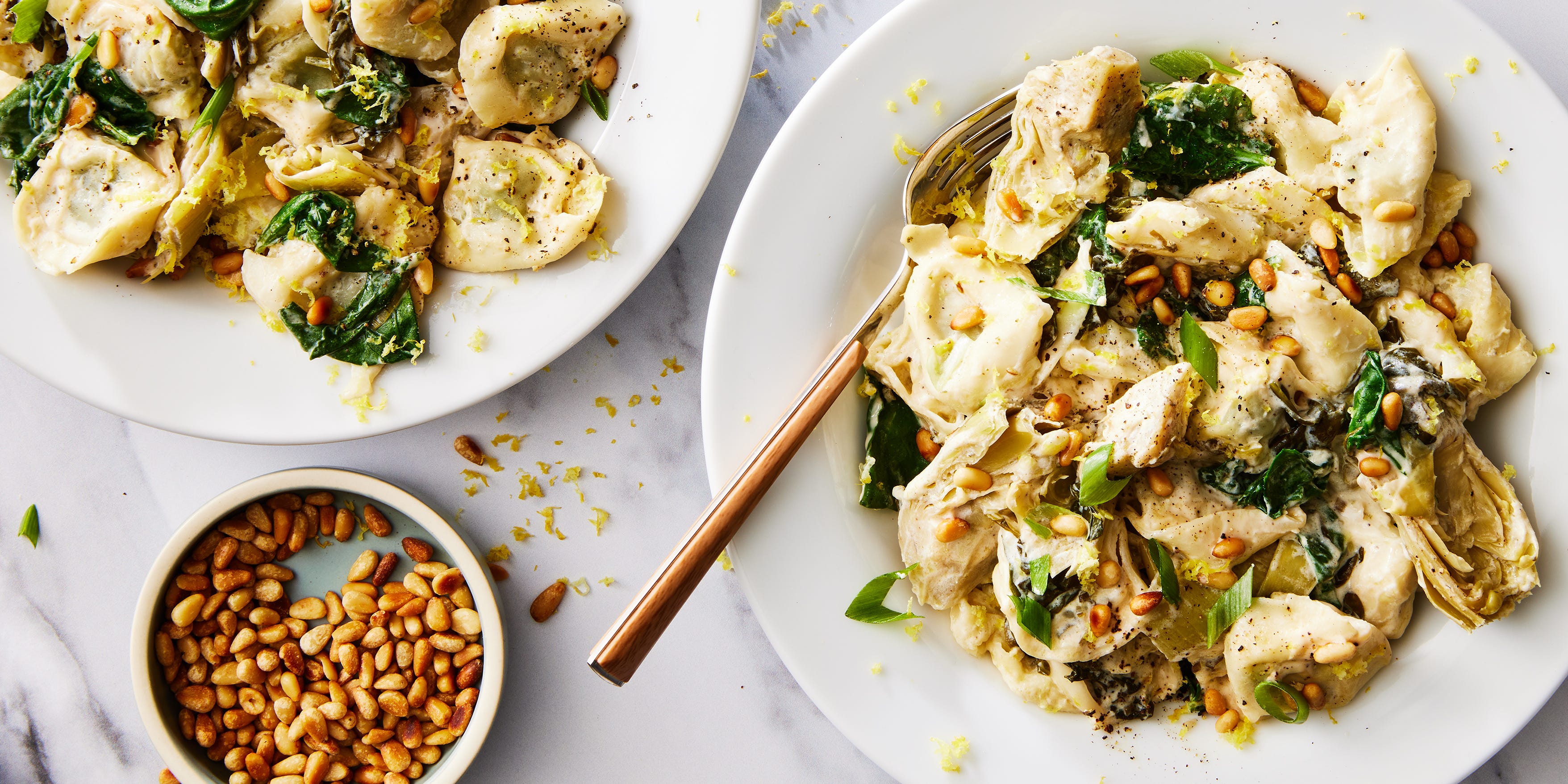 This One-Pot Creamy Tortellini & Greens Is The Best Way To Get Those Veggies In