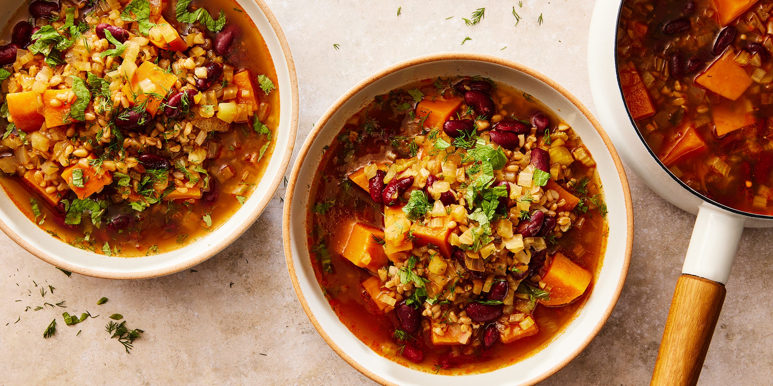 This Hearty Red Bean & Barley Stew Comes Together In One Pot