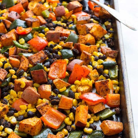 image One pan Mexican sweet potato bake