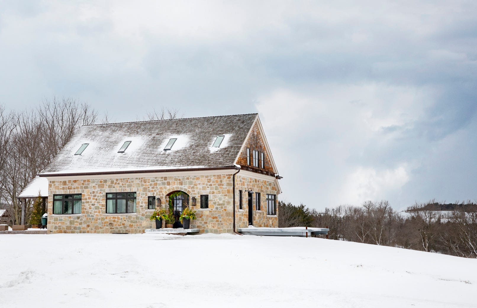 This Ontario Farmhouse Is Like Living in a Snow Globe