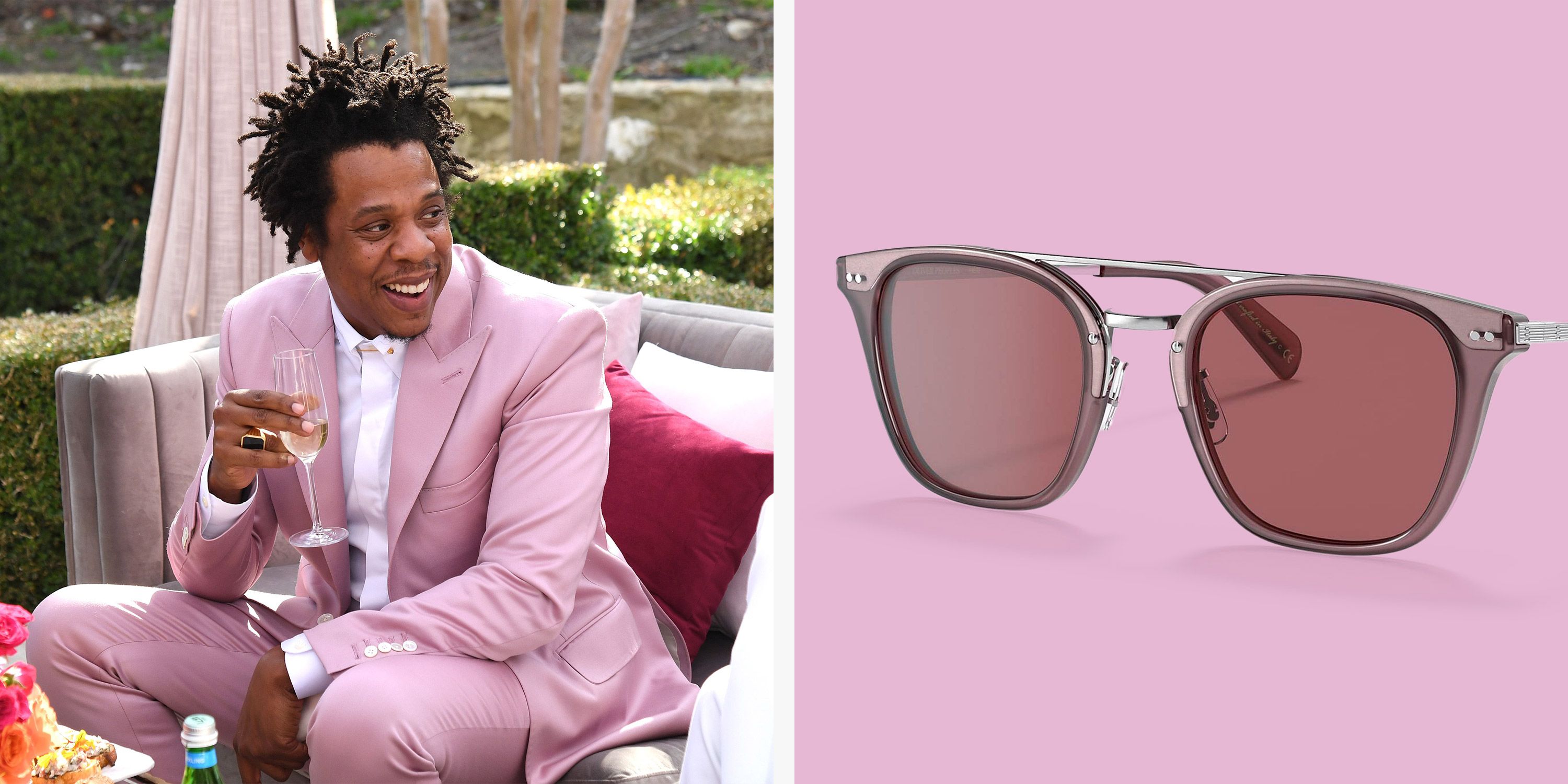 Jay-Z in Oliver Peoples Daddy B Sunglasses and Louis Vuitton Sneaker Boot