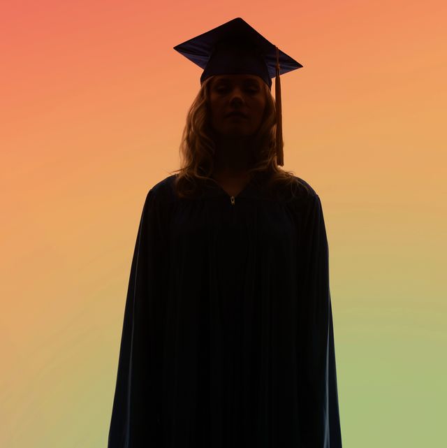 a college graduate in a cap and gown