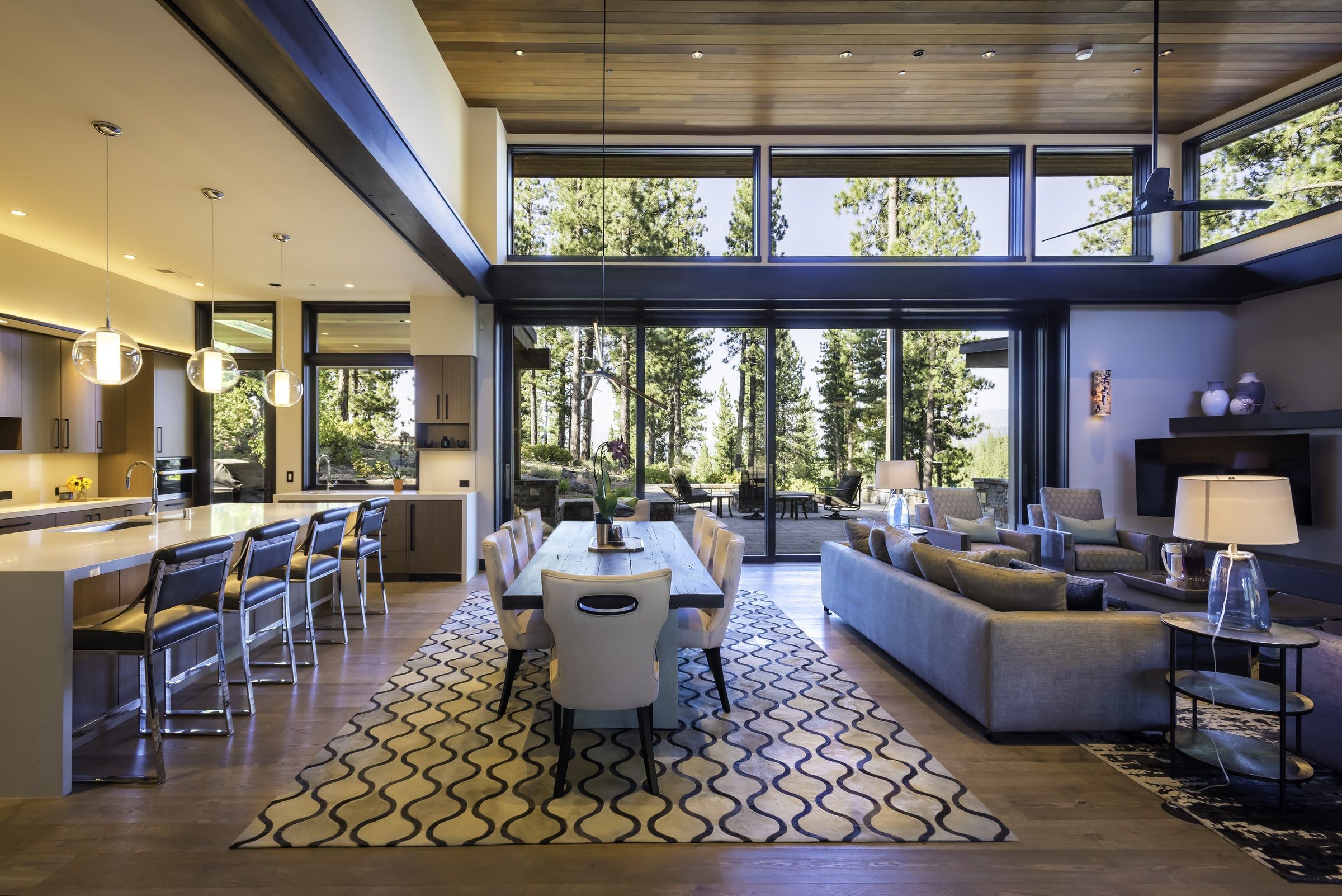 Featured image of post Small Modern Open Floor Plans / William maccollum inspiration for a small modern open concept porcelain tile living room remodel in los angeles with white walls open.