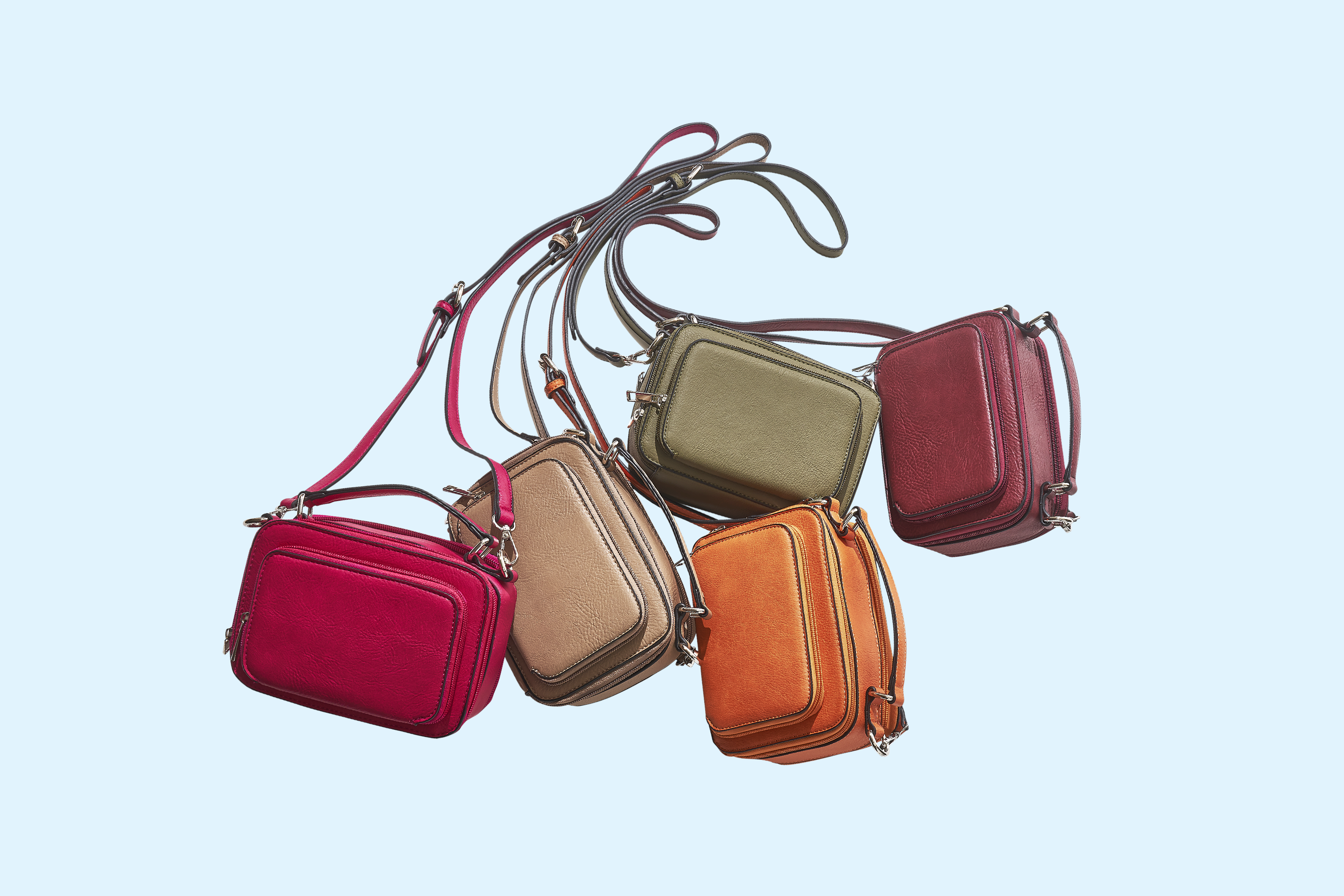 Large Satchel Handbag Purse with Top Handles AFKOMST Shoulder Bags for Women Multi Pocket Soft Leather Hobo Crossbody Bags Messenger Bags with Detachable Shoulder Strap 