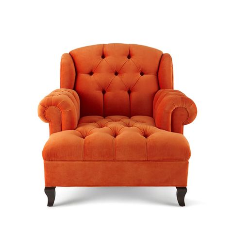Orange Accent Chair, Burnt Orange Occasional Chairs