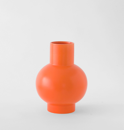 Orange, Vase, Plastic, 