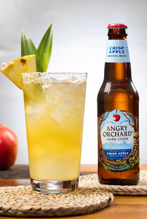 Drink, Pineapple, Alcoholic beverage, Distilled beverage, Non-alcoholic beverage, Liqueur, Beer, Beer cocktail, Cocktail, Food, beer cocktail
