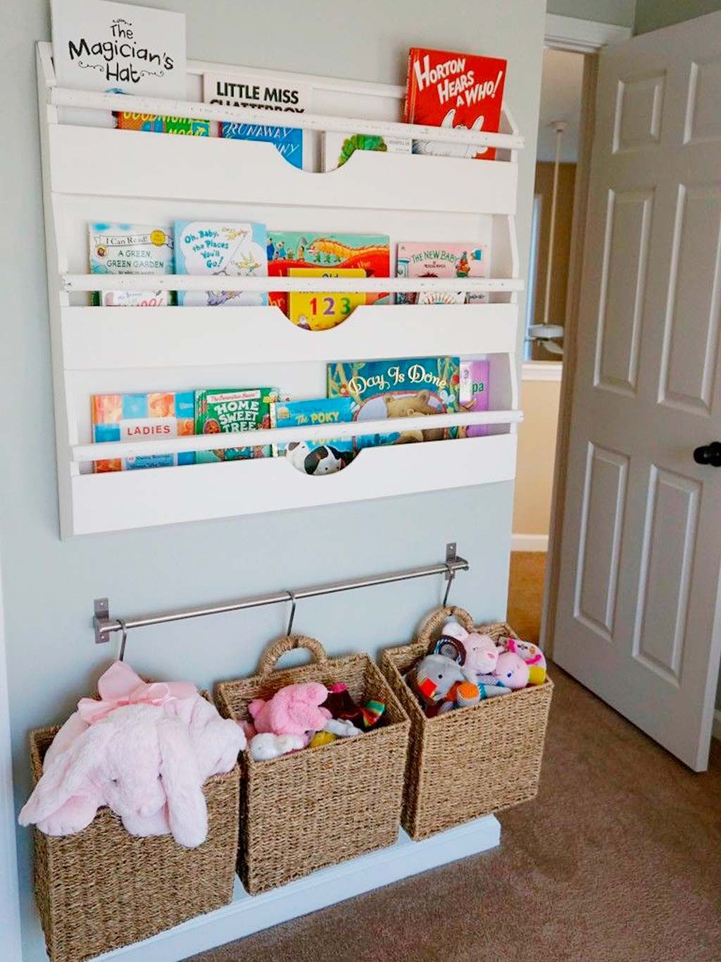 Cesta guarda juguetes ordenar dormitorio bebé 