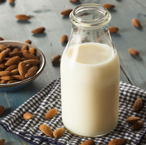 organic white almond milk