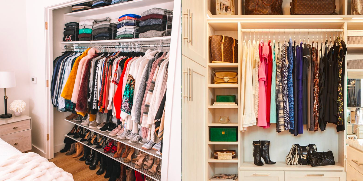 30 Best Closet Organizing Ideas How To Organize A Small - Wall Wardrobe Design For Small Bedroom