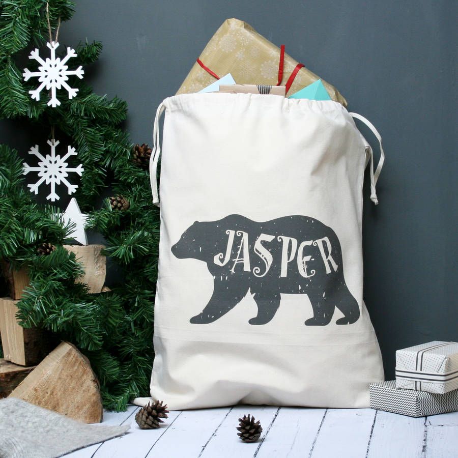 Personalised discount xmas bags