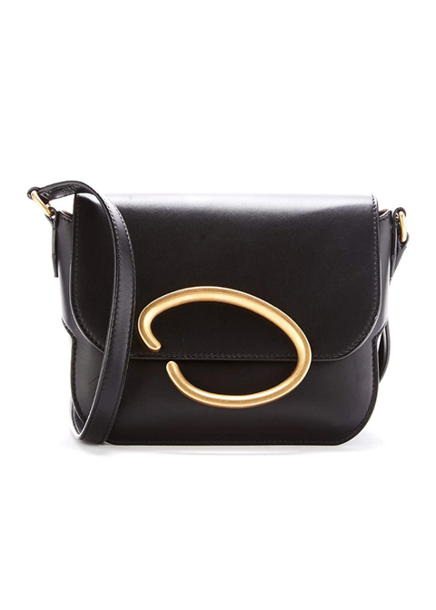oscar de la renta black oath bag