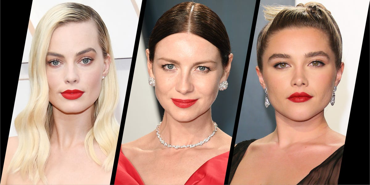 Red lips were the standout beauty detail at the Oscars 2020