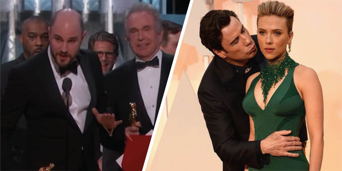 The Oscars Most Awkward Moments Ever Falling Over Weird Speeches And More