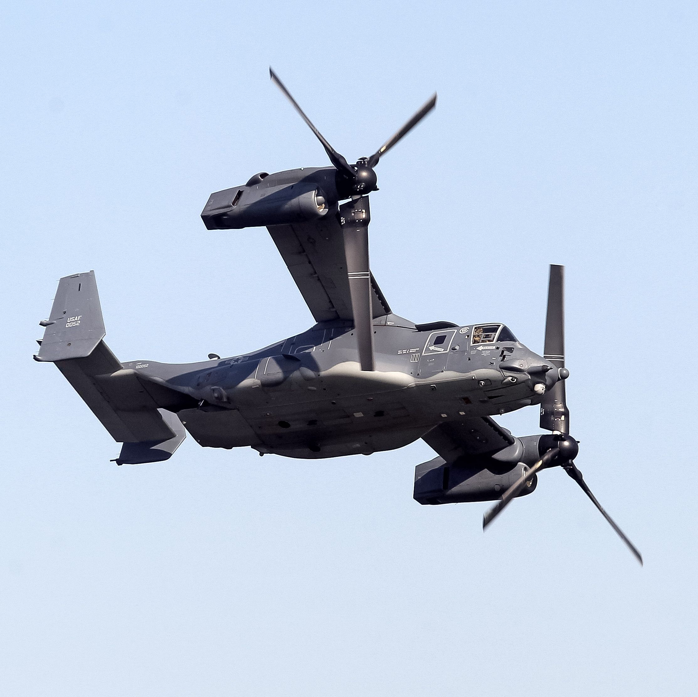 Air Force Grounds All 52 CV-22 Ospreys Over Potential Engine Clutch Issue
