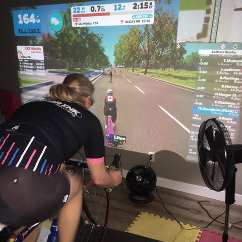 Stephanie Ossenbrink finds her race legs again with Zwift