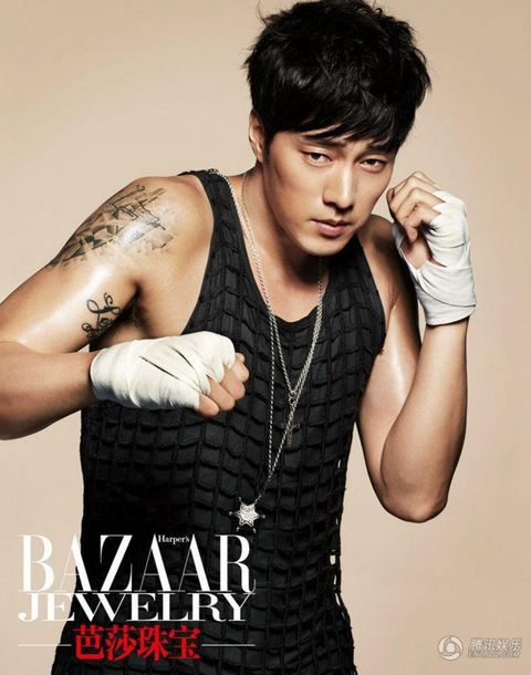 Arm, Forehead, Black hair, Cool, Muscle, Album cover, Photo shoot, Gesture, Elbow, Singer, 