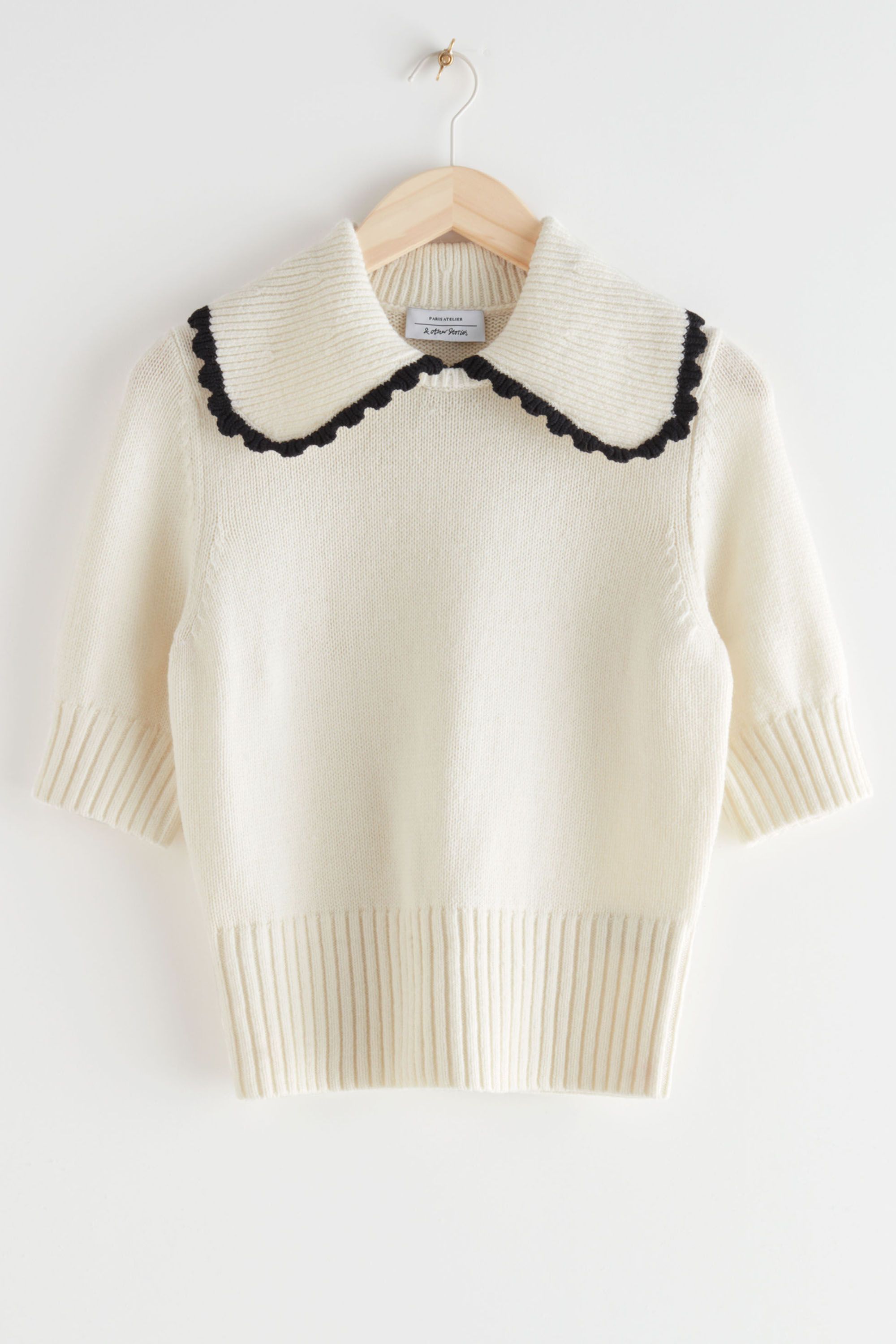 white cosy jumper