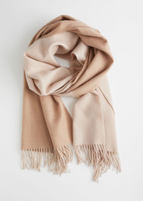 twotone wool blanket scarf
