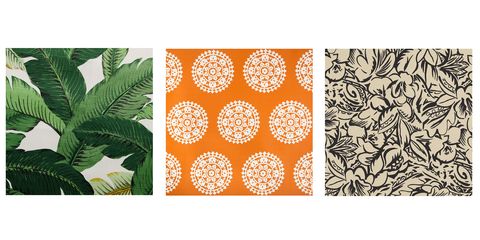 Leaf, Orange, Pattern, Pineapple, Botany, Design, Plant, Vascular plant, Textile, Rectangle, 