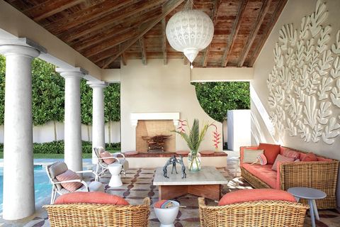 25 Gorgeous Outdoor Fireplace Ideas, Outdoor Mexican Fireplace