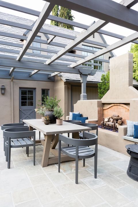 25 Outdoor Fireplace Ideas, Can You Have A Roof Over Fire Pit