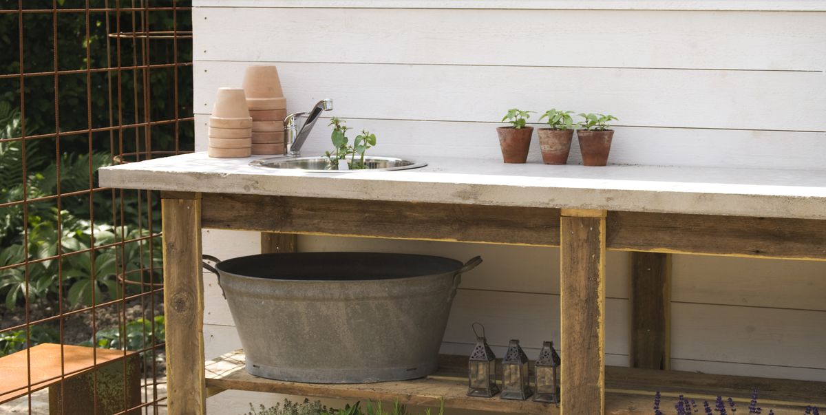 20 Best Potting Benches - Garden Work Benches With Storage
