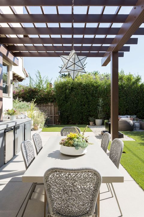 15 Outdoor Kitchen Design Ideas And, Dining Table With Built In Grill Restaurant