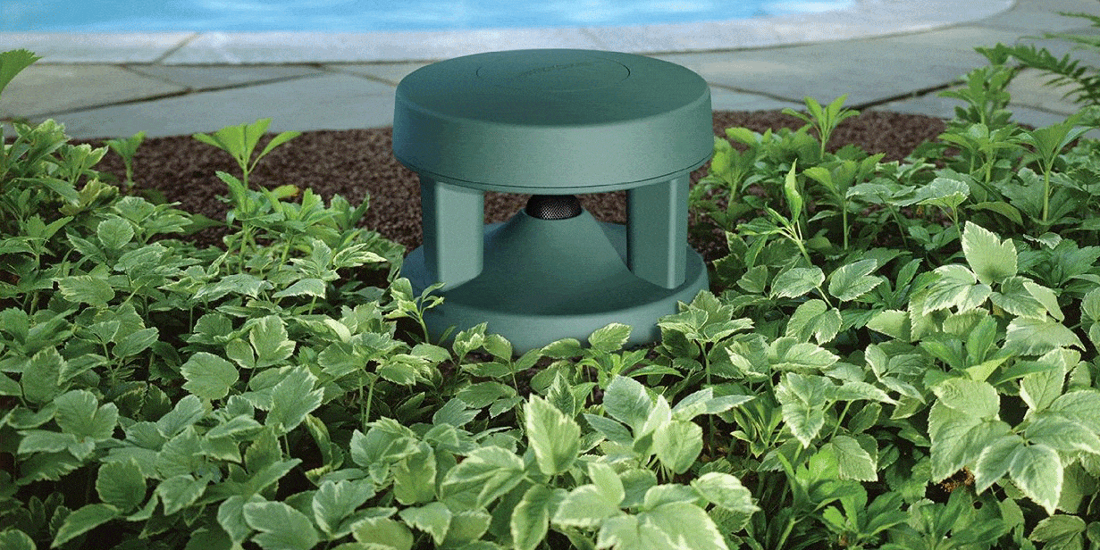 green outdoor speakers