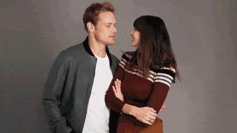 480px x 270px - Caitriona Balfe and Sam Heughan Together Interview - Sam ...