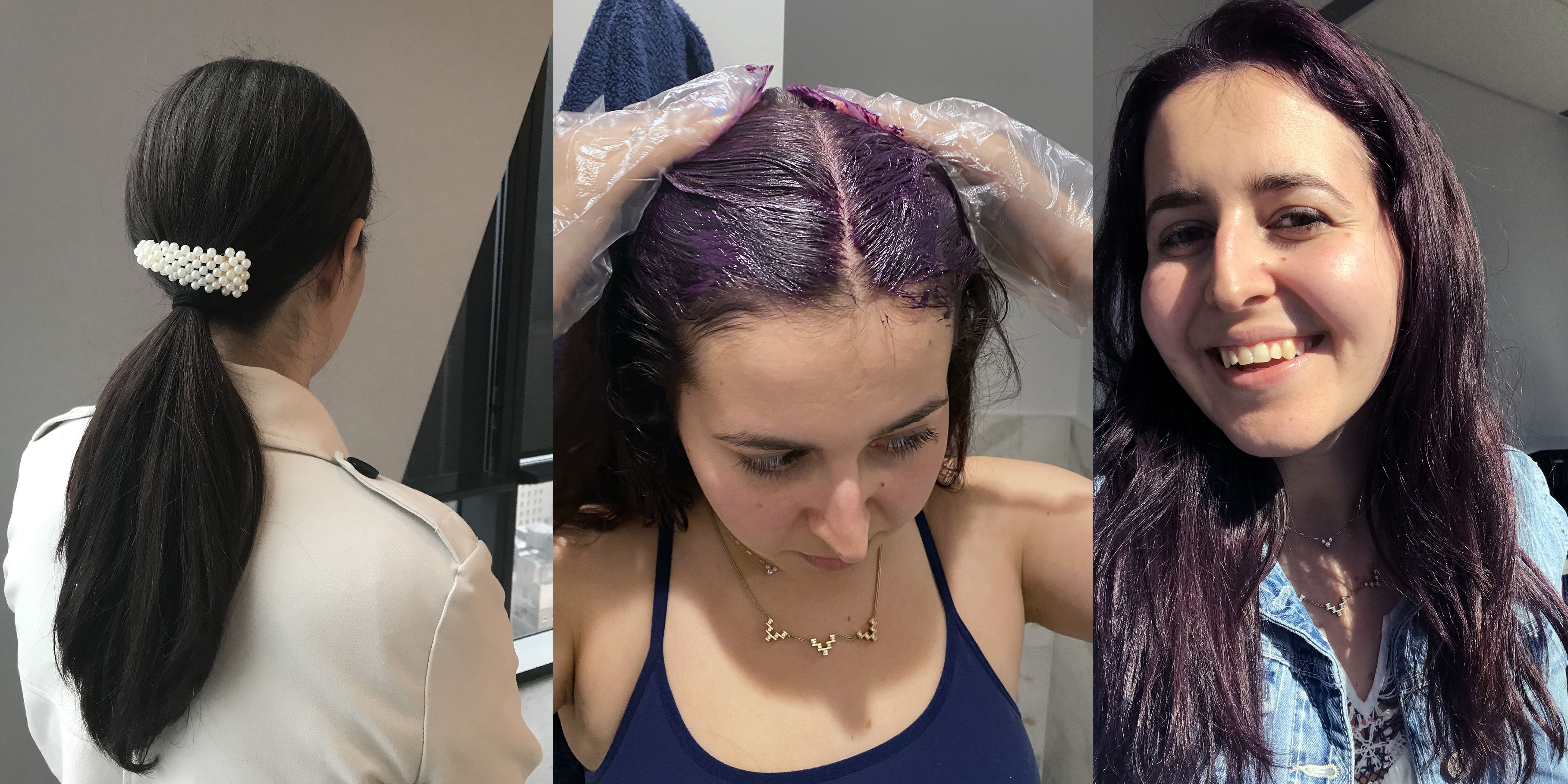 what does purple shampoo do to brown hair dye