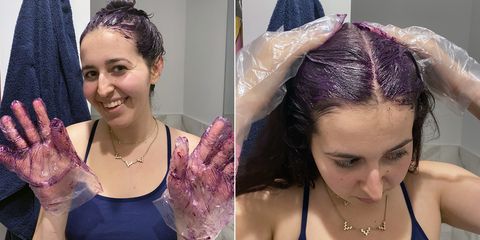 How Overtone Purple Dye Worked On My Dark Brown Hair