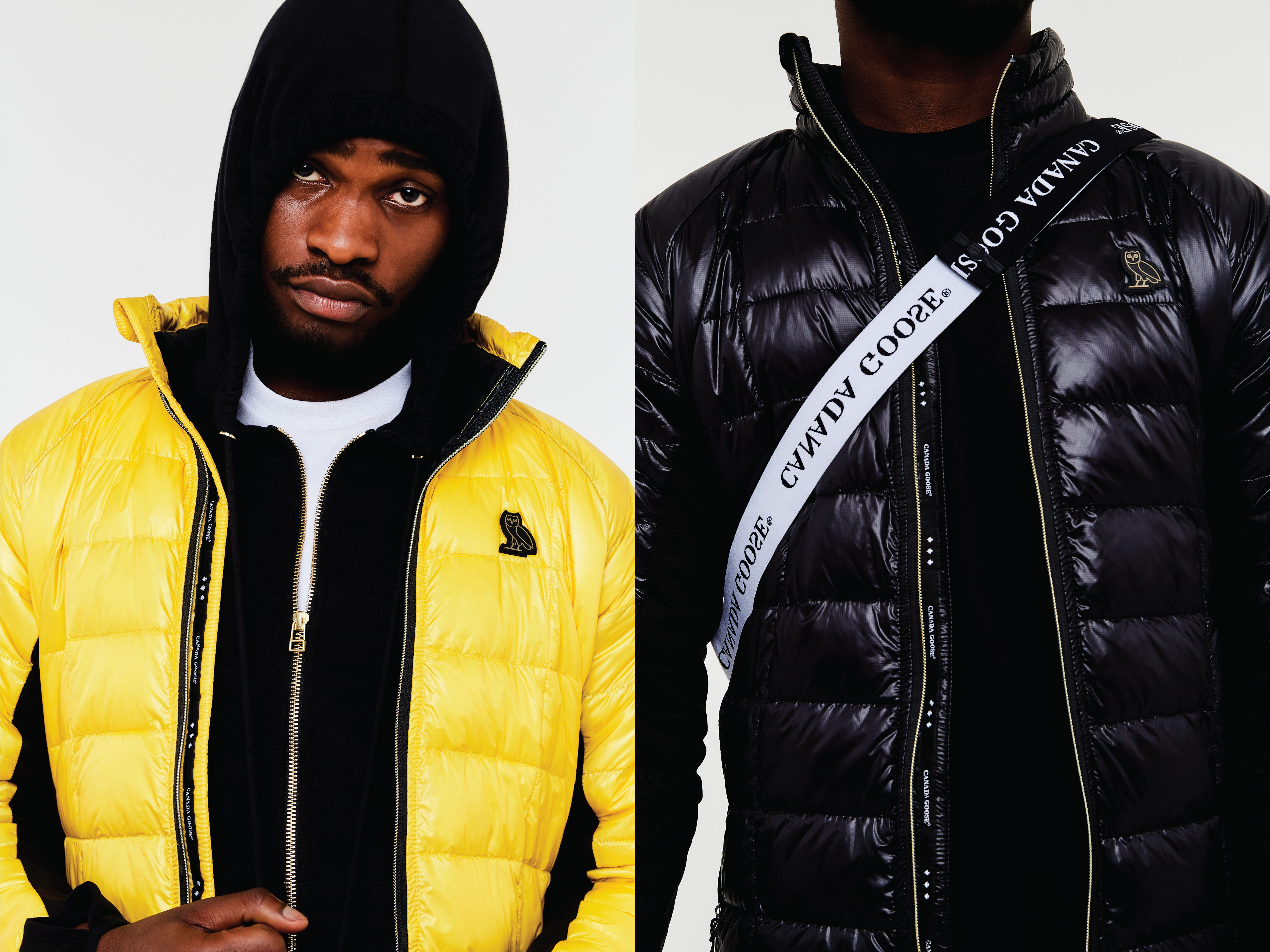 yellow goose jacket